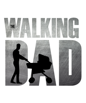 Preview: Unisex T-Shirt mit witzigem Aufdruck " The walking Dad"